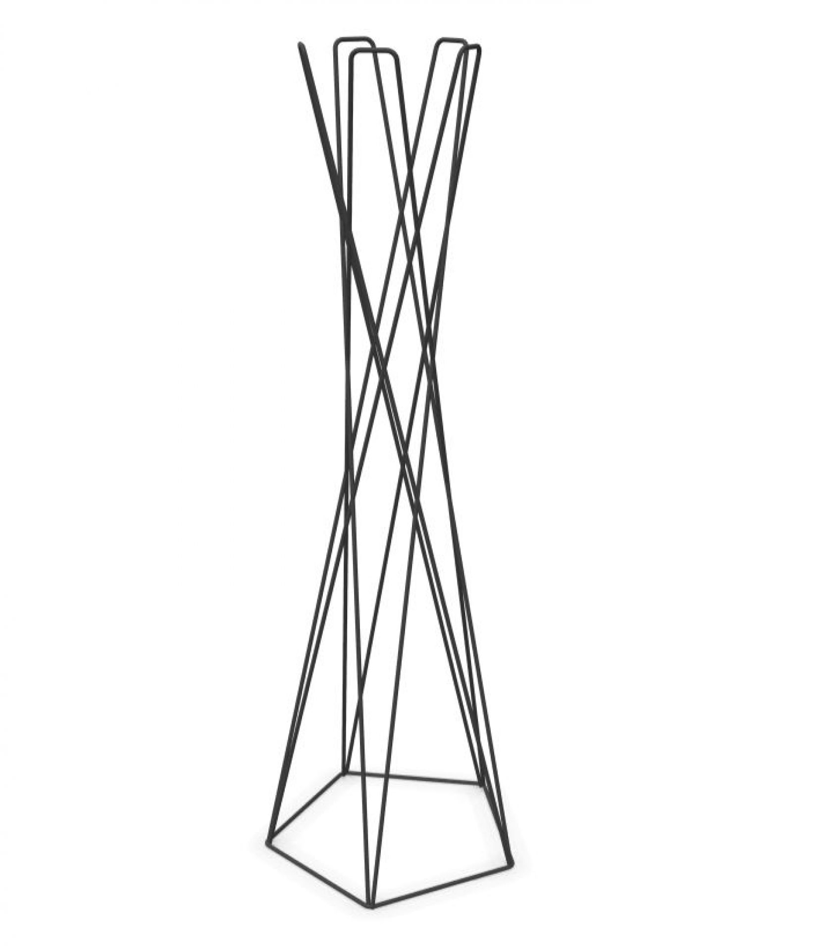 Basket Standgarderobe von Cascando: Moderne, schwarze Design-Garderobe aus Metall für Büro und Zuhause.
